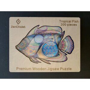 ZenChalet 200 Pieces Tropical Fish Wooden Jigsaw Puzzle for Ages 14+ NEW SEALED